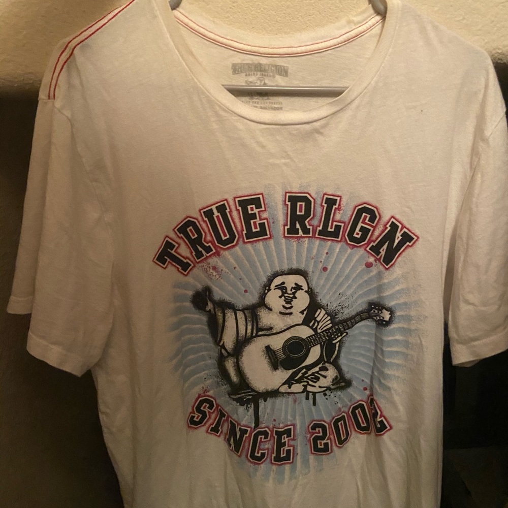 True Religion Men's Buddha Burst Crew Neck